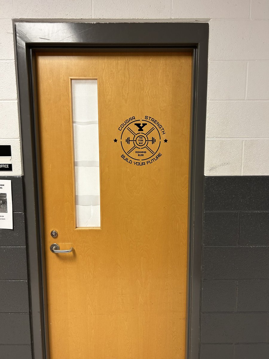 THANK YOU to Sandi Johnson for hooking me up with a logo for my office door! Looks great and I love it! #TheYorkWay #BuildYourFuture