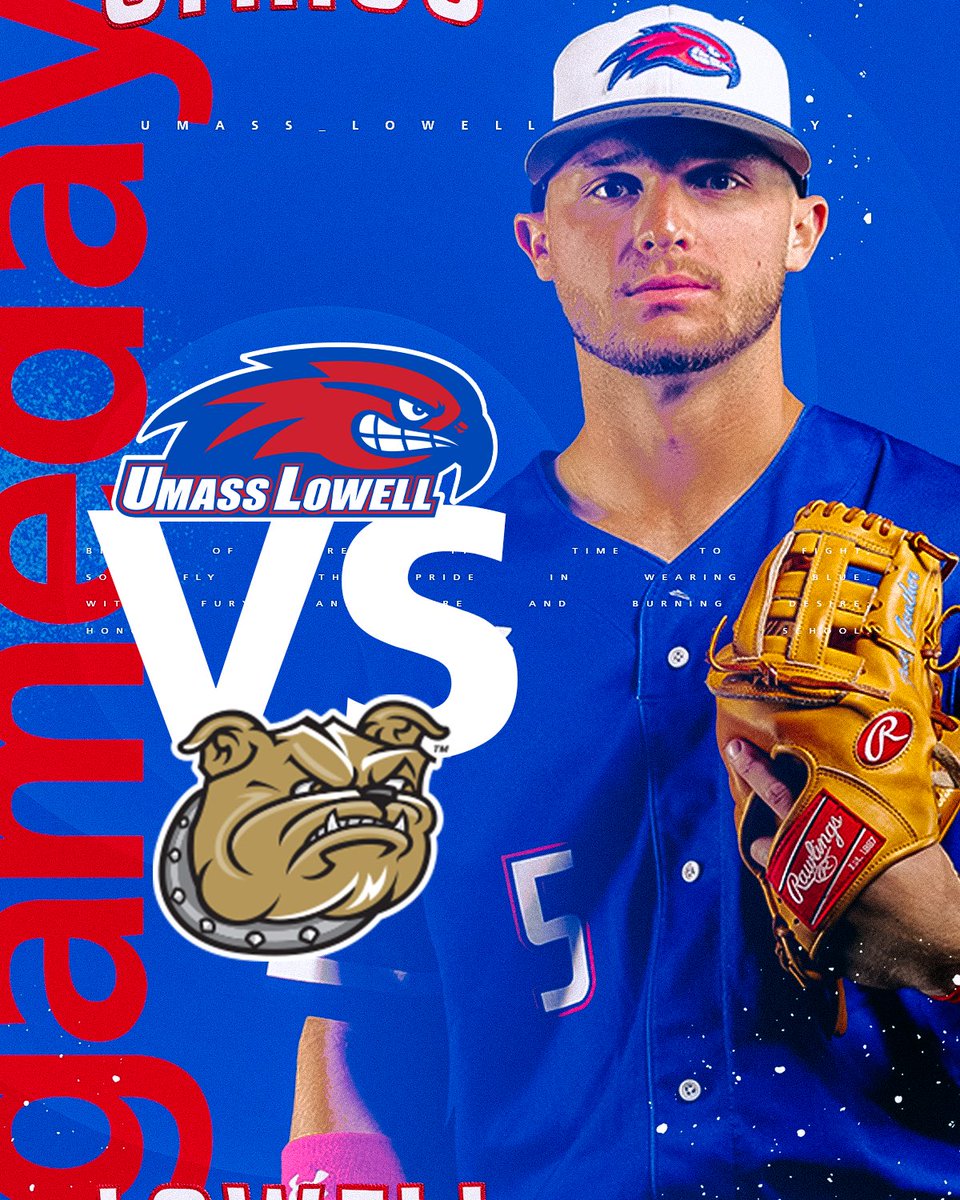 RiverHawkBB's tweet photo. GAMEDAY

⚾️ America East Tournament
🆚 #1 Bryant       
⏰ 3:00 p.m.
🏟️ Bearcats Sports Complex 
📍Vestal, N.Y.
🖥️ ESPN+
🏆 https://t.co/bfHnuy0Orv
📊 https://t.co/53TNQomfo6

#UnitedInBlue | #AEBASE https://t.co/ilR4KAg9jG