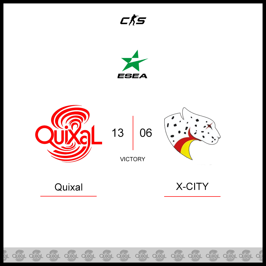 Quixal (@quixal_esports) on Twitter photo ๐VICTORY๐
We won tonight versus #XCITY in our last game for <a href="/ESEA/">ESEA League</a> Main Regular Season
We finish with 10 wins and 4 loses which qualifies us for playoffs ๐VICTORY๐
We won tonight versus #XCITY in our last game for <a href="/ESEA/">ESEA League</a> Main Regular Season
We finish with 10 wins and 4 loses which qualifies us for playoffs
