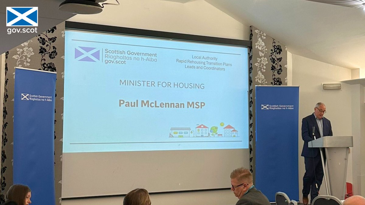 Today, Housing Minister @PaulMcLennan7 spoke with local authorities about their work to implement Rapid Rehousing Transition Plans, supported by @ScotGov. The plans will help people that are homeless to access settled housing options as quickly as possible.