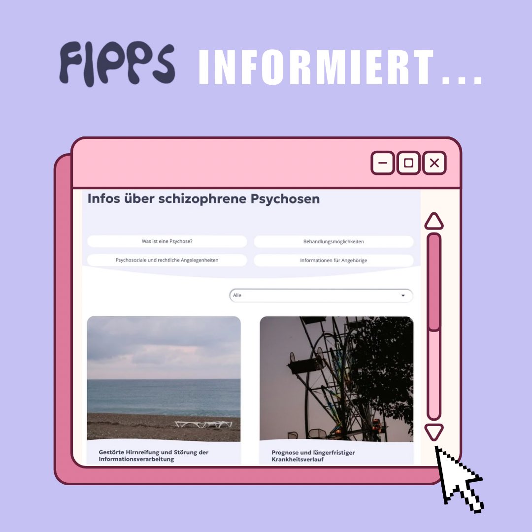 FippsFrankfurt's tweet photo. FIPPS – die Internetplattform, die das Verständnis für #Psychosen fördert und Barrieren für Betroffene abbaut.🌟Mit leicht zugänglichen Informationen zu Symptomen, Therapien und Hilfsangeboten im Großraum #Frankfurt unterstützt FIPPS  Erkrankte und Angehörige. Link in der Bio! https://t.co/Ox8RiPCu3M