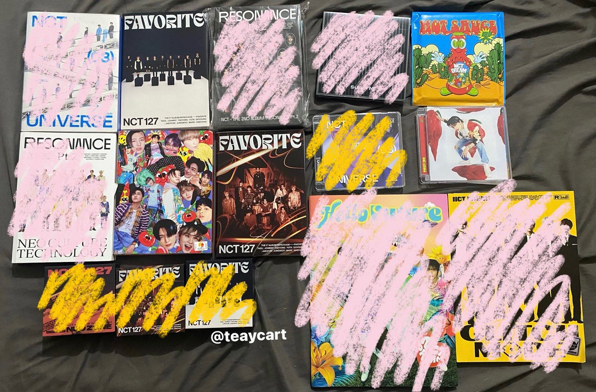 teaycart's tweet photo. wts lfb ph

NCT dream and NCT 127 Unsealed Albums

₱20 each

📎 favorite jewel case hot sauce https://t.co/9sXWzq87KW