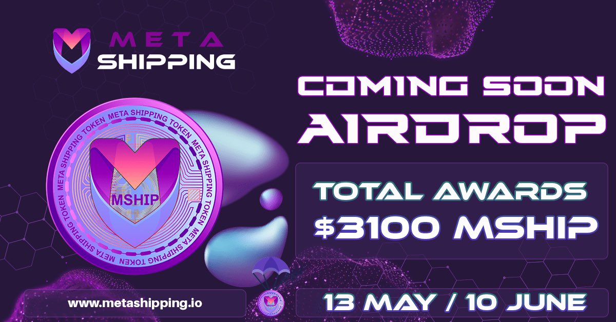 mshipArmy's tweet photo. @ElonMuskPDA 🎉 THE BIG DAY HAS COME 🎉

⚡️TODAY IS AIRDROP TIME FOR @MetaShipping 

Telegram : https://t.co/nksKtVcIUG
Web : https://t.co/eaqefsxdB7
#Mship 

Buy : https://t.co/SwnCJiSPx3…

✍️ WE WILL EXPLAIN THE TASKS FOR AIRDROP 

Contract No:  0xd8F7B1B9dc86c06f5225e21B33E87DC705C70a07 https://t.co/qOc0X6iPQ3