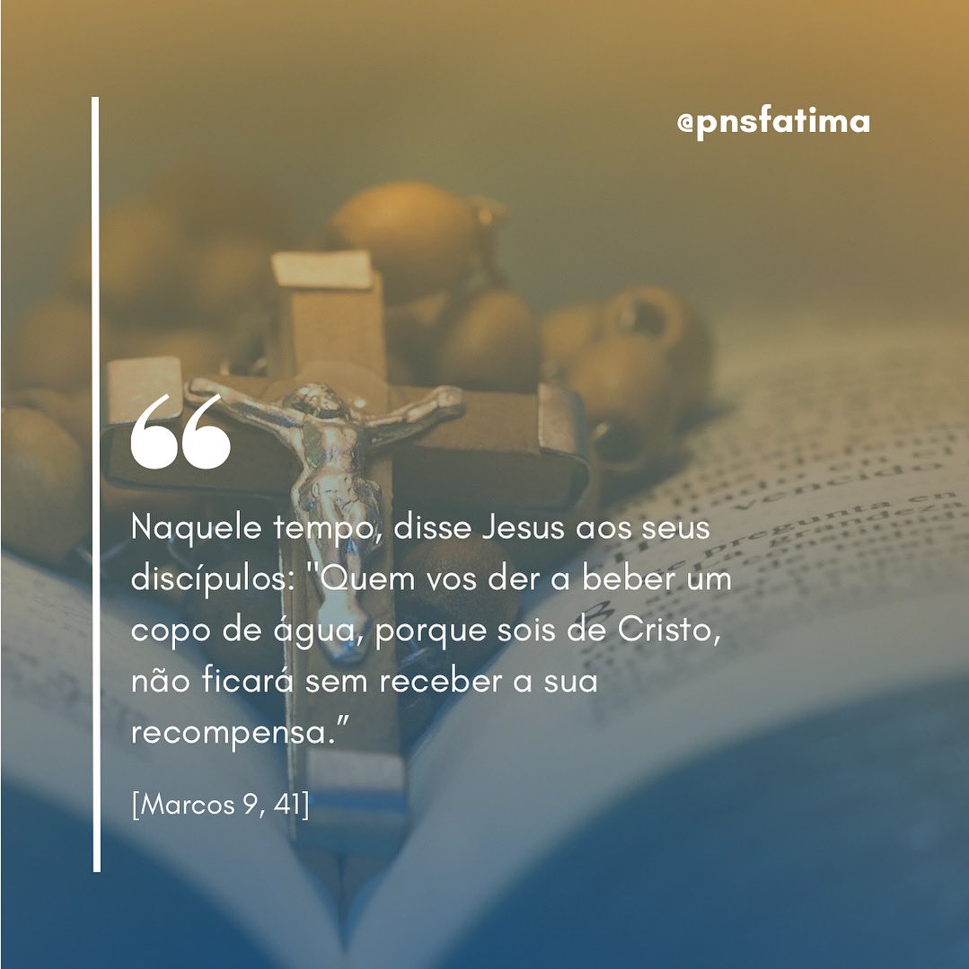 PnsFatima's tweet photo. Você tem praticado a humildade e o serviço ao próximo? 

Um dos trechos do Evangelho de hoje (Marcos 9,41) destaca a importância dos pequenos atos de bondade e serviço em nome de Cristo. 🤲✨ 

Que pratiquemos a bondade e cuidemos uns dos outros! 🙏❤️ https://t.co/e78K8oqHn6