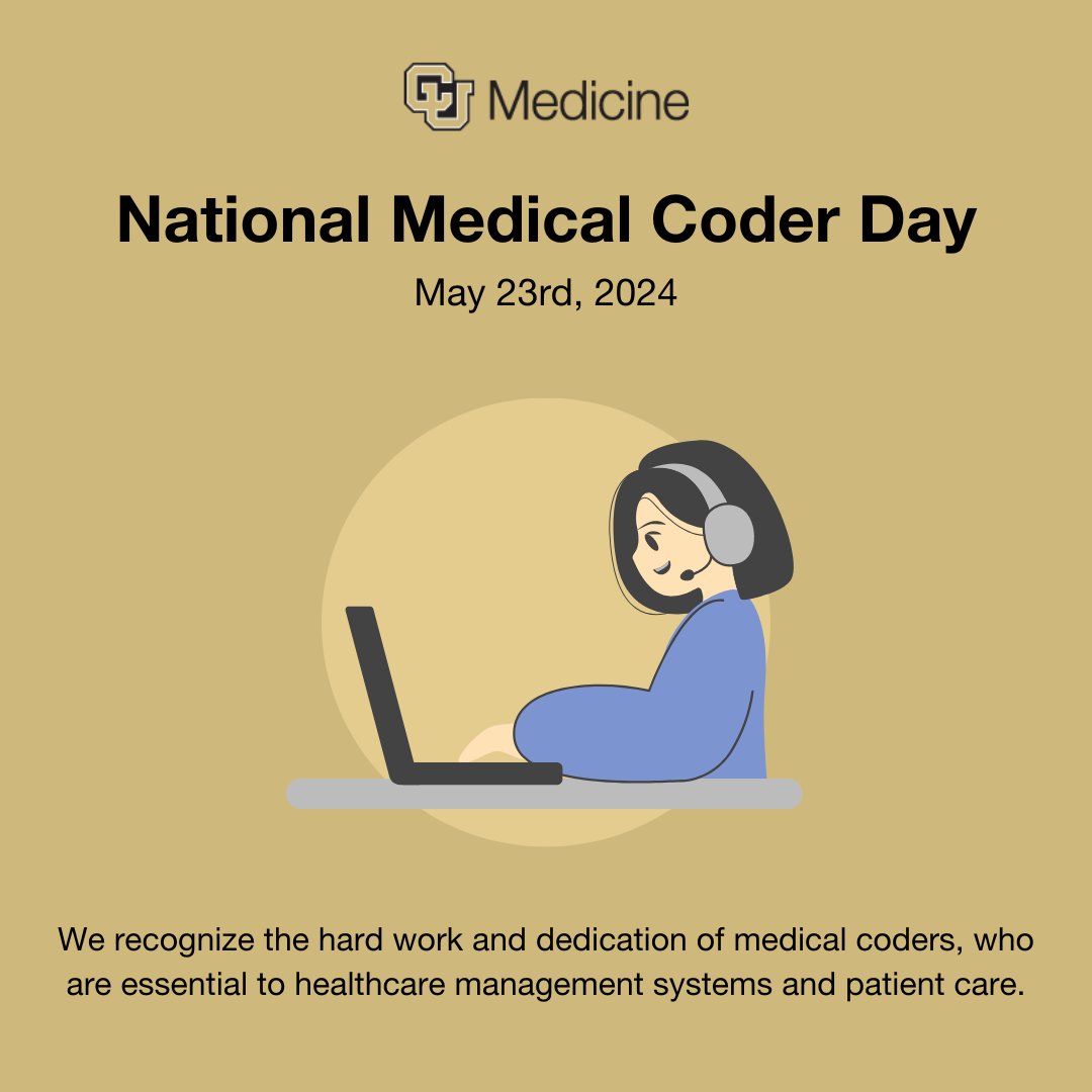 cu_medicine's tweet image. It&apos;s #NationalMedicalCoderDay! A shoutout to all the medical coders working tirelessly behind the scenes to keep healthcare facilities running smoothly. Your skills and dedication make a world of difference!