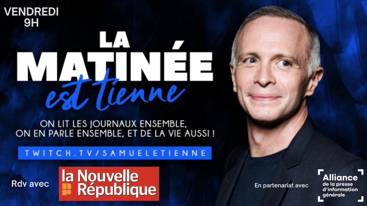Chaque vendredi je reçois des confrères de la presse écrite pour parler de l'actu, mais aussi répondre à vos questions sur le fonctionnement d'un journal, des médias, on attend vos questions !
(et bonne soirée à tous aussi)
Rdv demain avec <a href="/lucbourrianne/">Luc Bourrianne</a> et <a href="/Arnaud_Peutet/">Arnaud Peutet</a> de