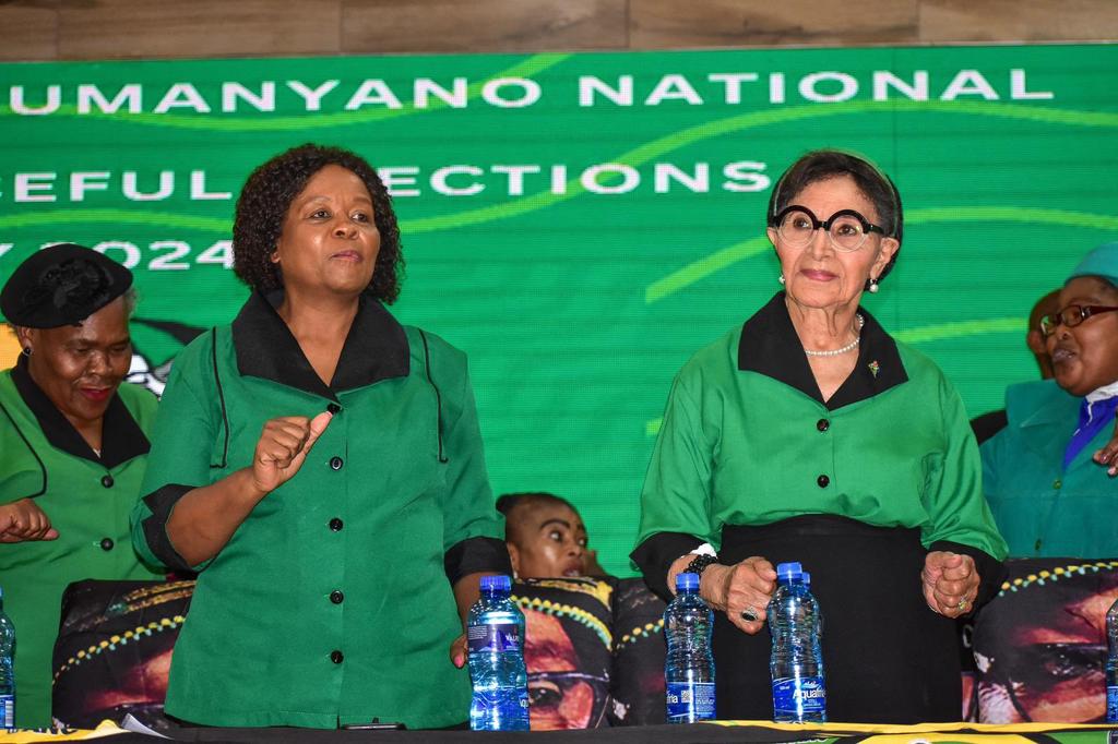 01nhud2's tweet photo. The Treasurer General of the ANC, Comrade Gwen Ramokgopa addressed the ANCWL National Day of Prayer taking place at Change Bible Church in Katlehong.
#ANC2024
#VoteANC2024 
#LetsDoMoreTogether 
#SiyanqobaRally
@MYANC https://t.co/IvPsDMwfHI
