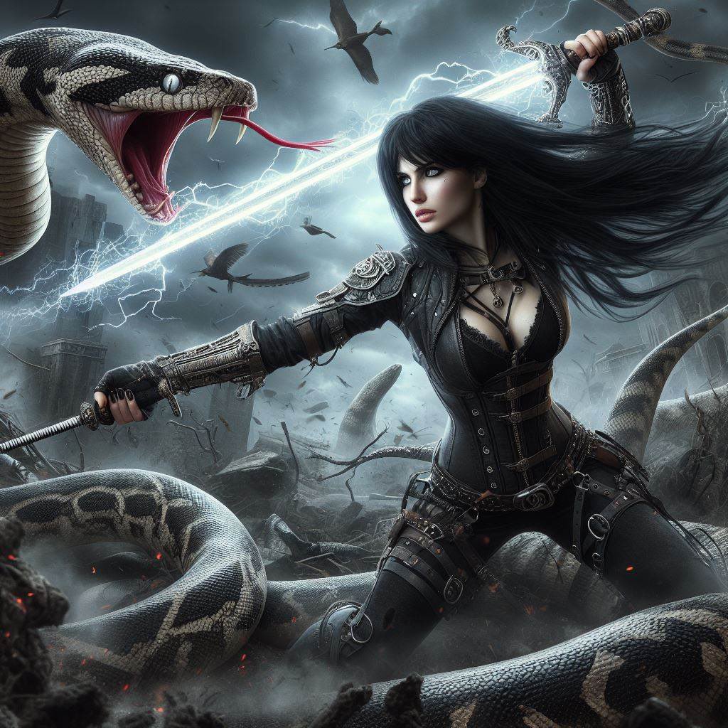 PeachiestMe's tweet photo. I told the epic tale of my battle with a snake at work to my lovely chat. They gave me the honor of cementing it forever in history with lovely art🐍🖤Here’s some honorable mentions https://t.co/kom1FhWI8W