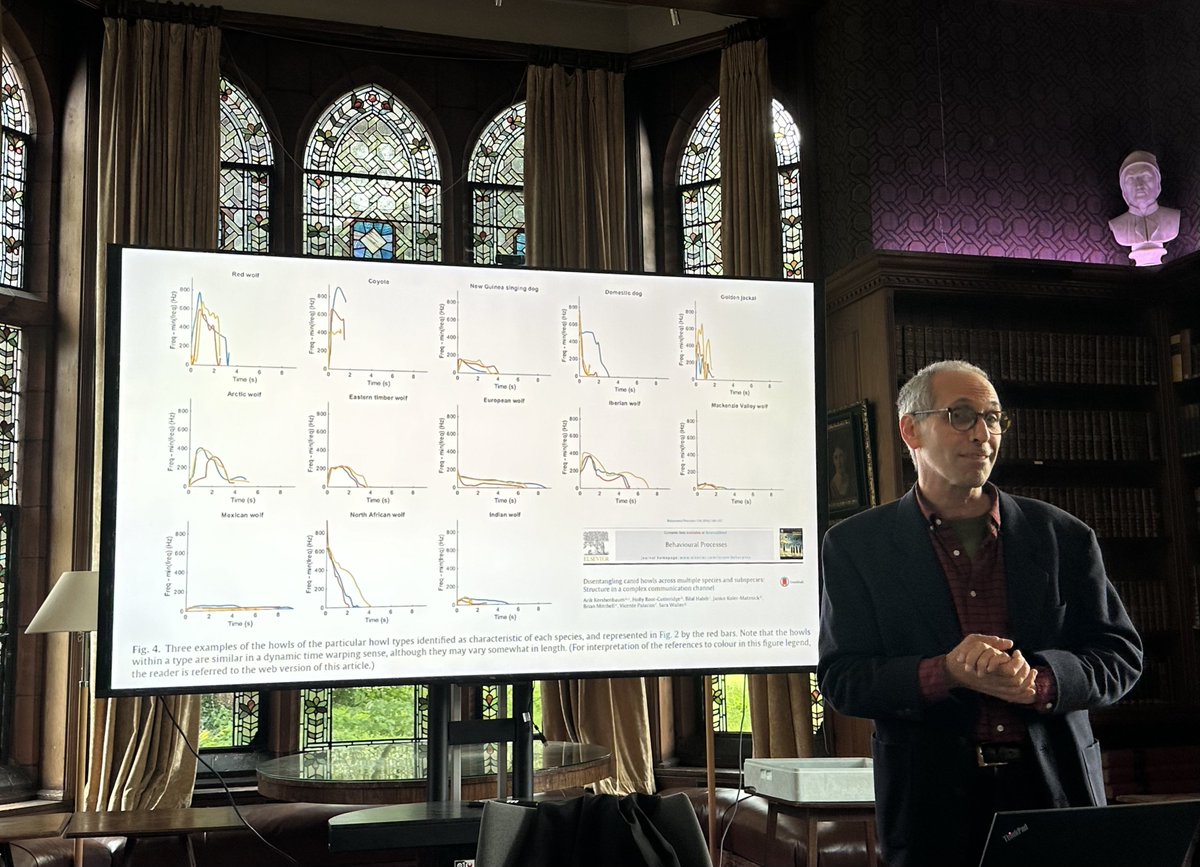 Currently @GirtonCollege, taking in a supremely fascinating research talk by Arik Kershenbaum, launching his new book Why #Animals Talk (@VikingBooks, 2024). #Biology #EvolutionaryBiology #Science #Zoology #Communication