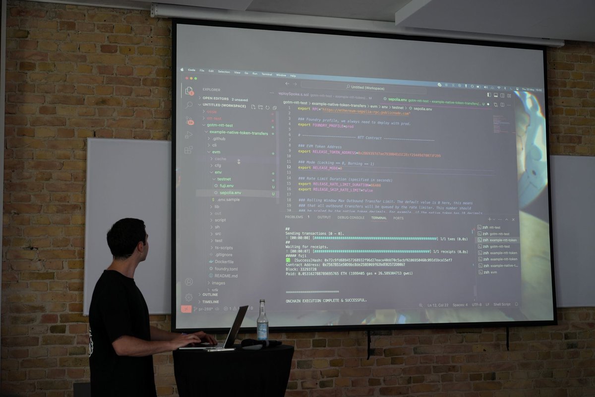 Wormhole (@wormhole) on Twitter photo Wormhole 🤝 ETHBerlin
<a href="/os_presso/">os</a> from <a href="/WormholeFdn/">Wormhole Foundation</a> showcasing the elegance of Native Token Transfers during <a href="/StakingFac/">Staking Facilities</a>'s Guardians of the Multichain event in Berlin. Wormhole 🤝 ETHBerlin
<a href="/os_presso/">os</a> from <a href="/WormholeFdn/">Wormhole Foundation</a> showcasing the elegance of Native Token Transfers during <a href="/StakingFac/">Staking Facilities</a>'s Guardians of the Multichain event in Berlin.