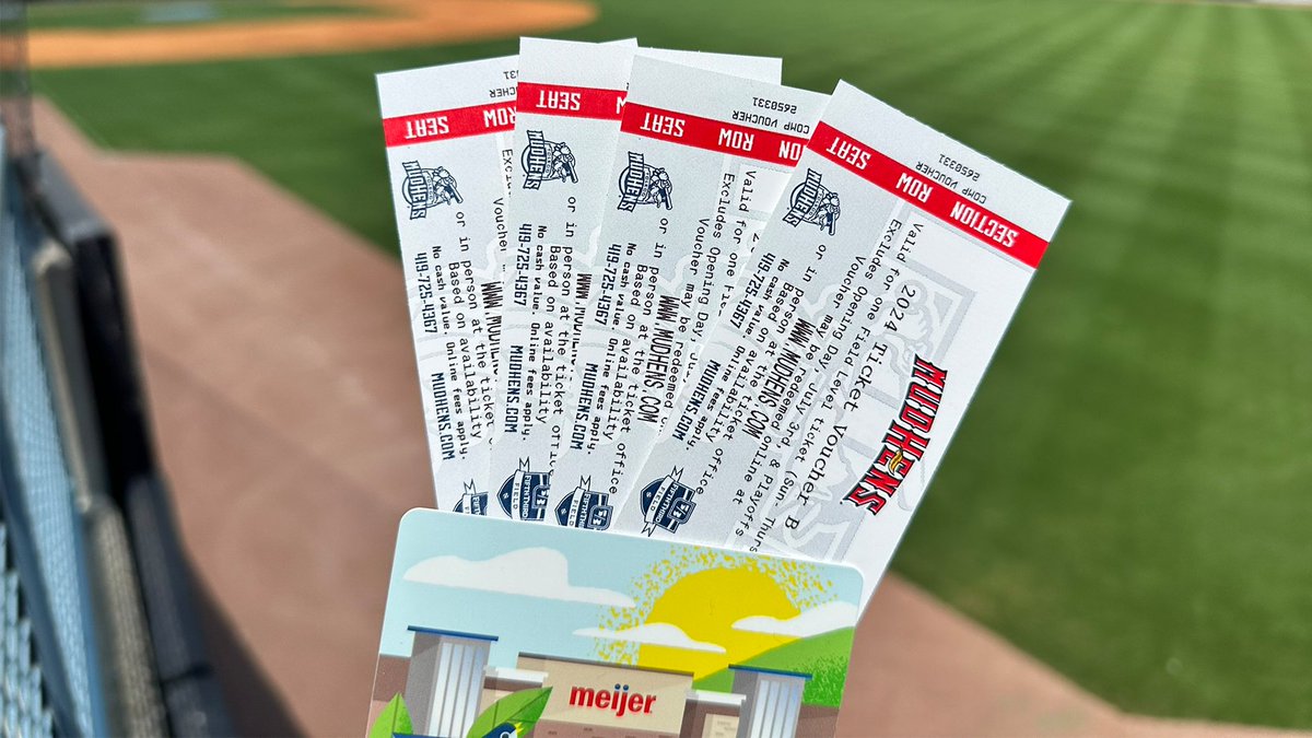 MudHens's tweet photo. 🚨 GIVEAWAY 🚨

RT and you'll be entered to win four ticket vouchers for 2024 + $25 in @meijer gift cards.

See official rules for details: https://t.co/7z8wkTOCpP https://t.co/SErj4dLtSY