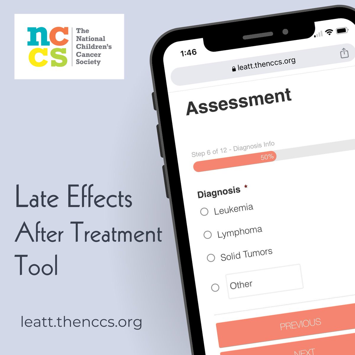 Our Late Effects After Treatment Tool (LEATT) was developed in collaboration with Robert Hayashi, M.D., Professor of Pediatrics and Director of the Late Effects Clinic at @STLChildrens / @WUSTLmed. Try it at leatt.thenccs.org.
#theNCCS #childhoodcancer #LEATT #WashU