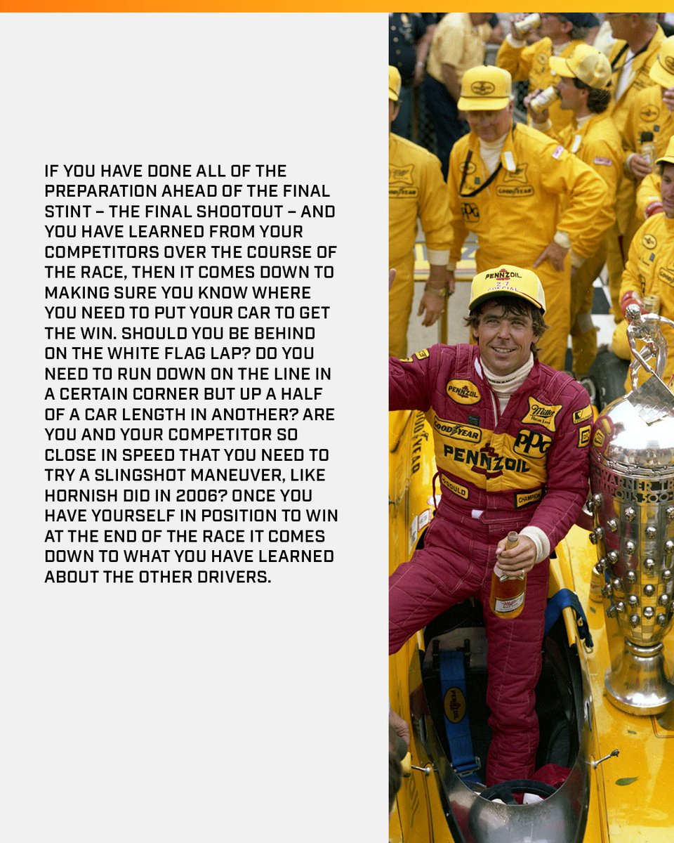 Who better to get advice from than a 4-time winner at @IMS? Rick Mears gives his @Snapon_Tools to the Race for the 108th Running of the Indianapolis 500. #INDYCAR // #Indy500