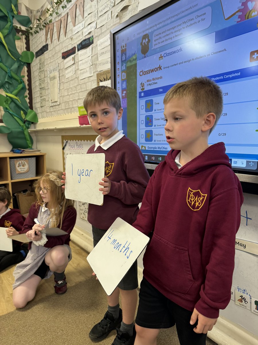 We have also been learning how to convert different units of time and identify which one is longer or shorter. ⏰