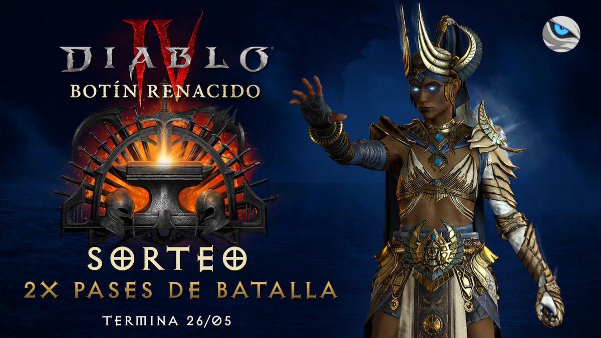 YYYugoGames's tweet photo. 🔥!SORTEO PASE DE BATALLA PREMIUM x 2 !🔥

Exprime al máximo la temporada.

Para participar:  
🐺Follow @YYYugoGames 
🔃RT 
😈Comenta tu clase fav.

Termina el 26/05 a las 23:59h CEST

Sorteo realizado gracias a Activision Blizzard.
Mucha suerte!

  #SORTEO #DiabloIV https://t.co/ZQestvY1fP