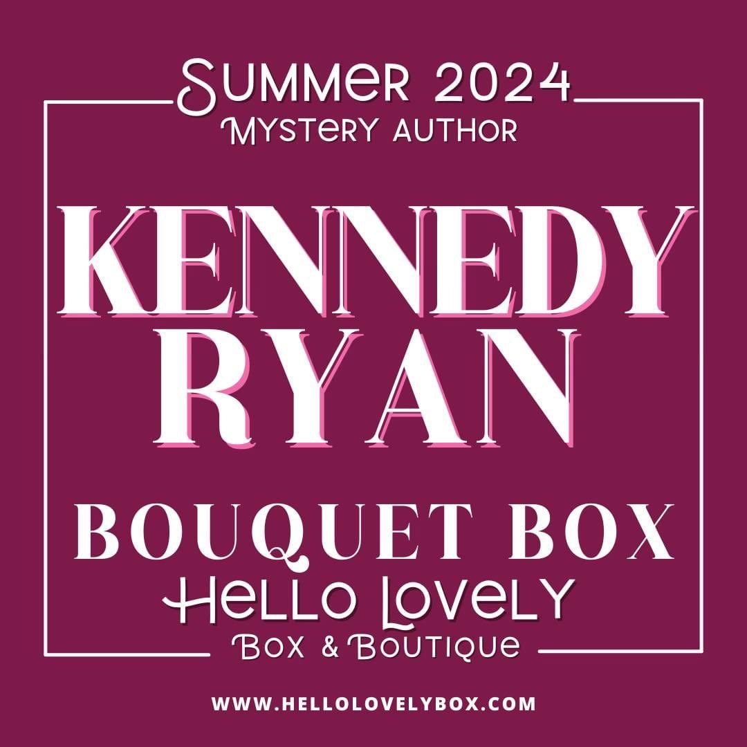 I’m one of the featured authors in the Hello Lovely Summer Box this season! One of my books will be a signed special edition in their Bouquet Box due to ship in July. Use code KENNEDYRYAN to save 15% off of your order and they do ship internationally <3 hellolovelybox.com/collections/bo…