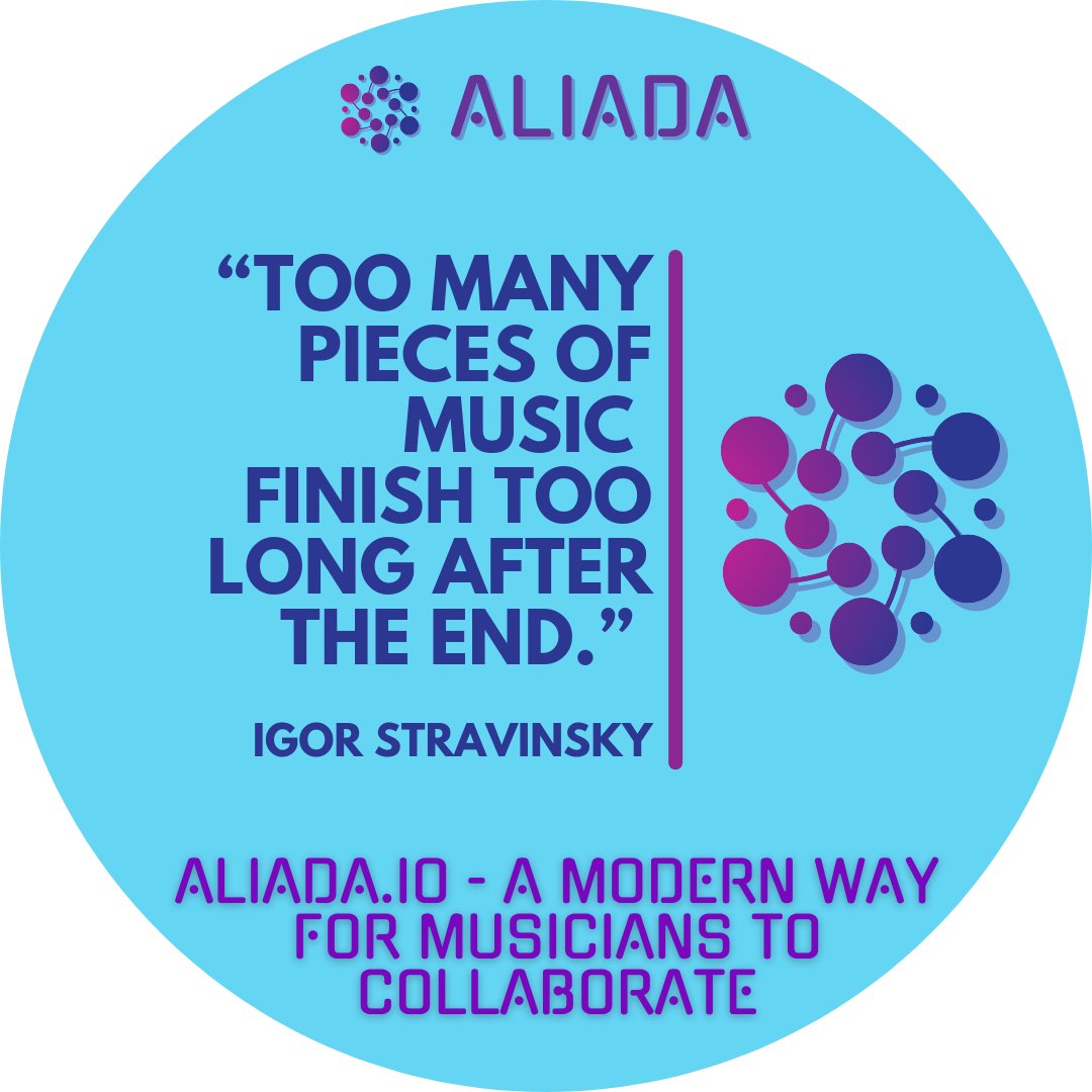 AliadaSolutions's tweet photo. “Too many pieces of music finish too long after the end.” -Igor Stravinsky

Visit https://t.co/vPBNho8feR to learn more https://t.co/UFQTvwCuiY