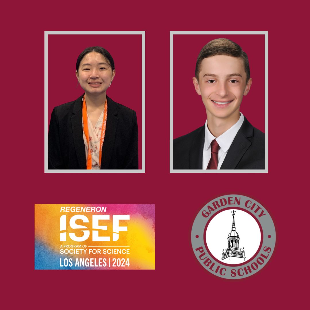 GCUFSD's tweet photo. Garden City High School students achieve top honors at Regeneron International Science and Engineering Fair

https://t.co/Vg1C54QIFP https://t.co/s0HqdA2pwv
