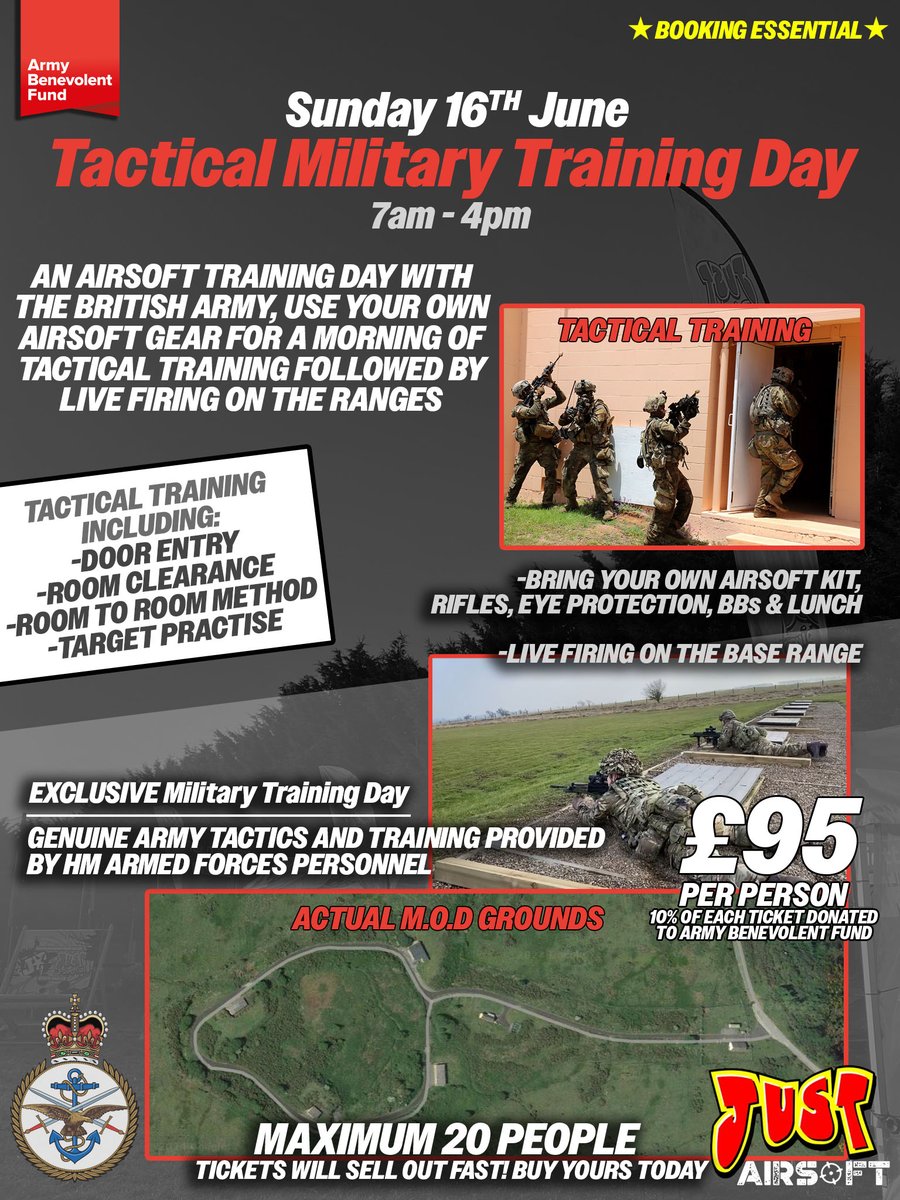 justpaintballuk's tweet photo. Just Airsoft, in conjunction with HM Armed Forces, have been given the opportunity to offer our customers 20 spaces on a one of a kind tactical military training taster day! 

Interested? More info here... https://t.co/yZvdCQnYL7 https://t.co/UbXHb26OM3