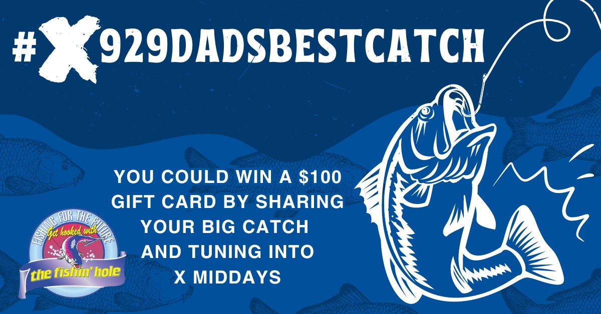 You could make a big catch before Fathers Day, reeling you a big win of a $100 gift card to some new gear from @thefishinholecanada! Post your favorite photo of you and your Dad OR YOUR BIGGEST FISH CATCH to make a splash with #X929DadsBestCatch 🐟🐠🐡 x929.ca/2024/05/21/the…