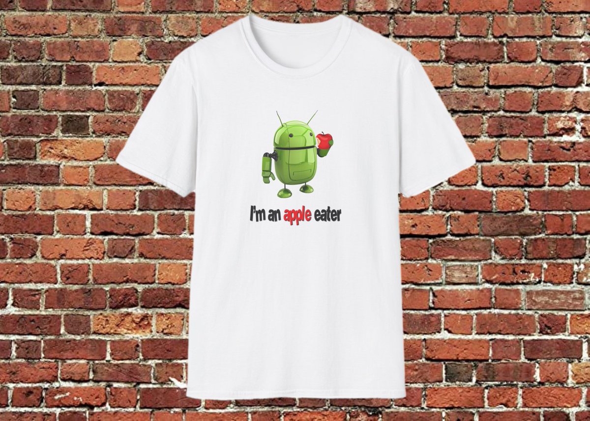 I'm an Apple Eater T-Shirt. Comes in unisex and men's sizes and in 16 t-shirt colors. Can be found at: etsy.com/listing/172203… #appletshirts #phonetshirts #androidtshirts #funnytshirts