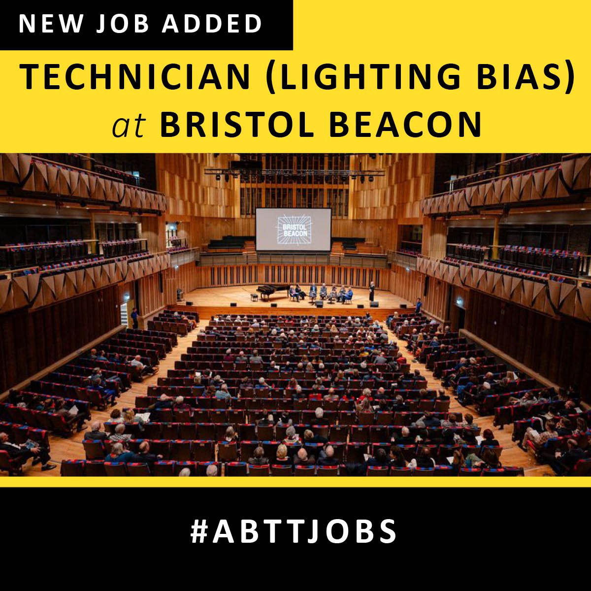 Amazing opportunity! Bristol Beacon are looking for a Technician (Lighting Bias) to support the smooth set-up and operation of events, alongside keeping spaces and equipment well maintained. Find out more and apply now here: abtt.org.uk/jobs/technicia… #ABTTjobs