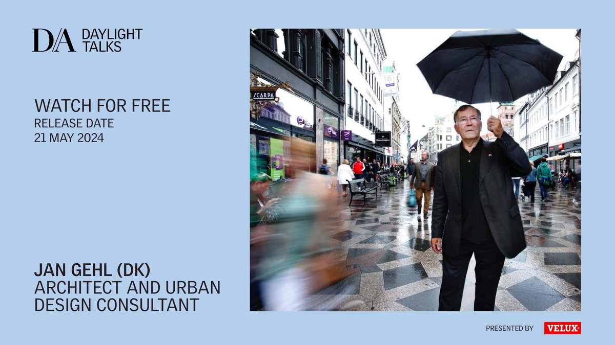 Free Learning Opportunity! Watch Jan Gehl’s, Honorary Fellow of the RAIC College of Fellows, Daylight Talk as he discusses improving the quality of urban life by focusing the design of the city towards its people. See the following link: ow.ly/xUJh50RSOPF