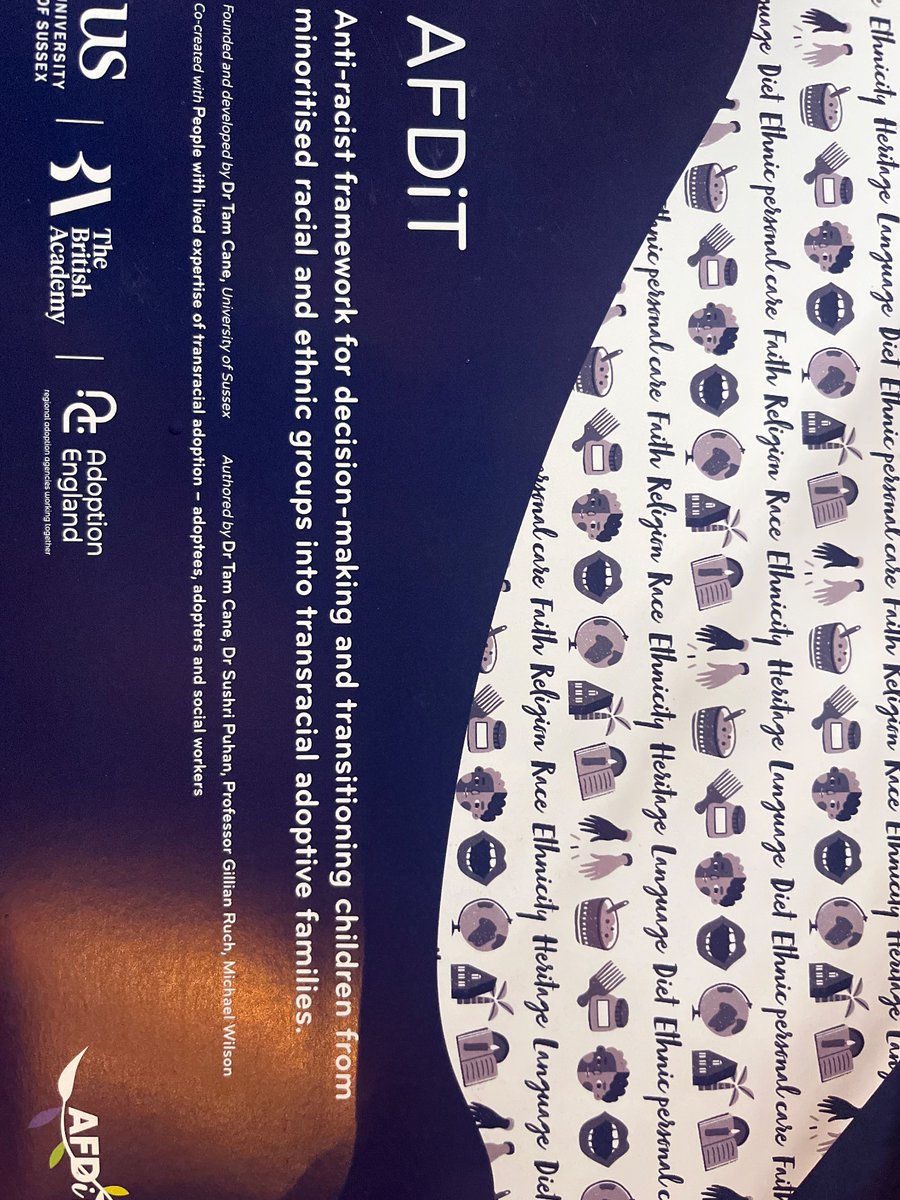 Great launch event. Very grateful and humbled by everyone who attended, co-created AFDiT, reviewers of AFDiT, Prof Ruch, @sspuhan , @Michael Wilson, and the British Academy and @Adoption England @sarahjohal1 for funding. Indeed, powerful stories...we are okay, only if you are!