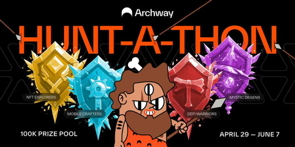 CryptoChem0000's tweet image. Archway Hunt-A-Thon by @DoraHacks
 
Calling all @CosmWasm devs to check out the @ArchwayHQ Hunt-A-Thon and participate for a chance at the $100K PRIZE POOL paid out in both ARCH &amp;amp; USDC.

Overview:

There are 4 main tracks for the Hunt-A-Thon, each with a unique theme and paying…
