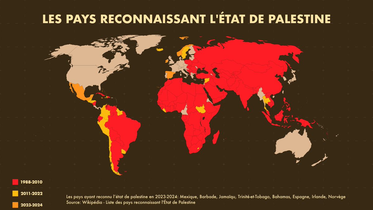 interslide's tweet photo. 🔴 [CARTE] L’Espagne, l’Irlande et la Norvège annonce reconnaitre officiellement l’Etat de Palestine.

https://t.co/SiI7ofjr5Y https://t.co/67N1yh9qqc