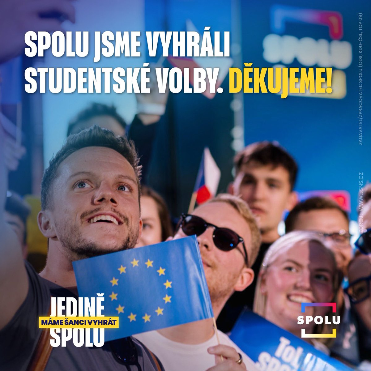 Studenti vědí, že buďto SPOLU, nebo na Východ! Jedině SPOLU můžeme zastavit ty, kteří Rusku a Číně dlouhodobě nadbíhají. Máme na to! Pojďme do eurovoleb SPOLU 🇨🇿🇪🇺