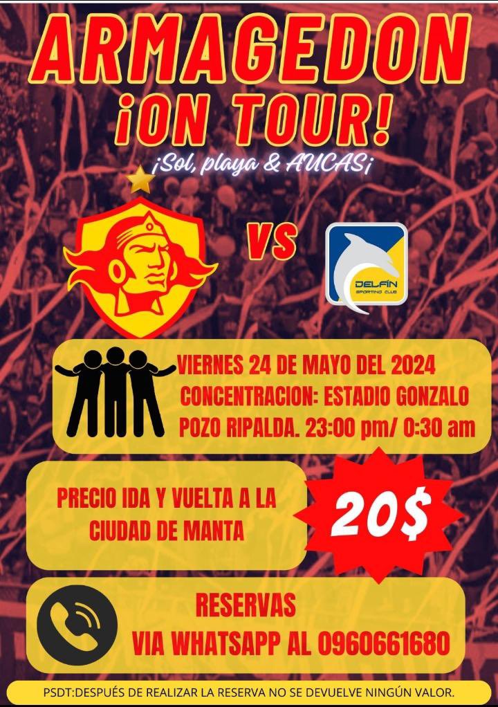 ARMAGEDON_SDA's tweet photo. Pocos cupos para llenar el segundo bus….
Que no te lo cuenten, vívelo!!!!
#AmorPorLosColores #Desde1998 #SoloAucas #Desde1945 #Armagedon #25Años #LaBandaEstaDeFiesta #ElPapáDeLaMitadDelMundo #Ecuador #Quito #SomosLaCapital #Desde1945HastaLaEternidad https://t.co/PpmnK0Hh9Q