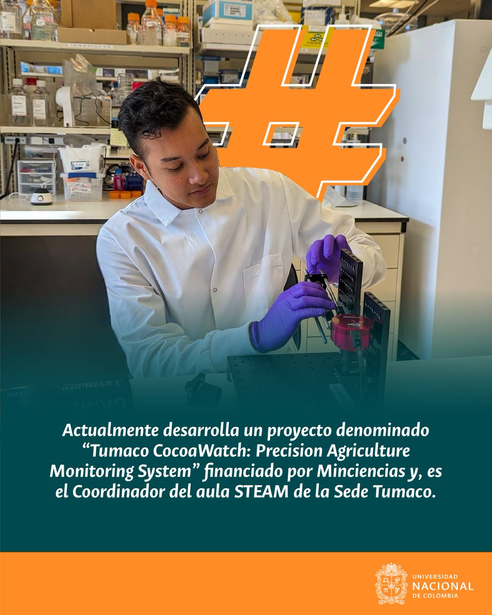 UNALOficial's tweet photo. #UNALesColombia ¡Líderes que inspiran! Jhon Muñoz, representa lo mejor de la #UNAL 🙌 Su experiencia internacional y su compromiso con el desarrollo de la sede @TumacoUNAL son una inspiración para toda nuestra comunidad 🎉 #SomosUNAL https://t.co/4jOEsWZ8Cd