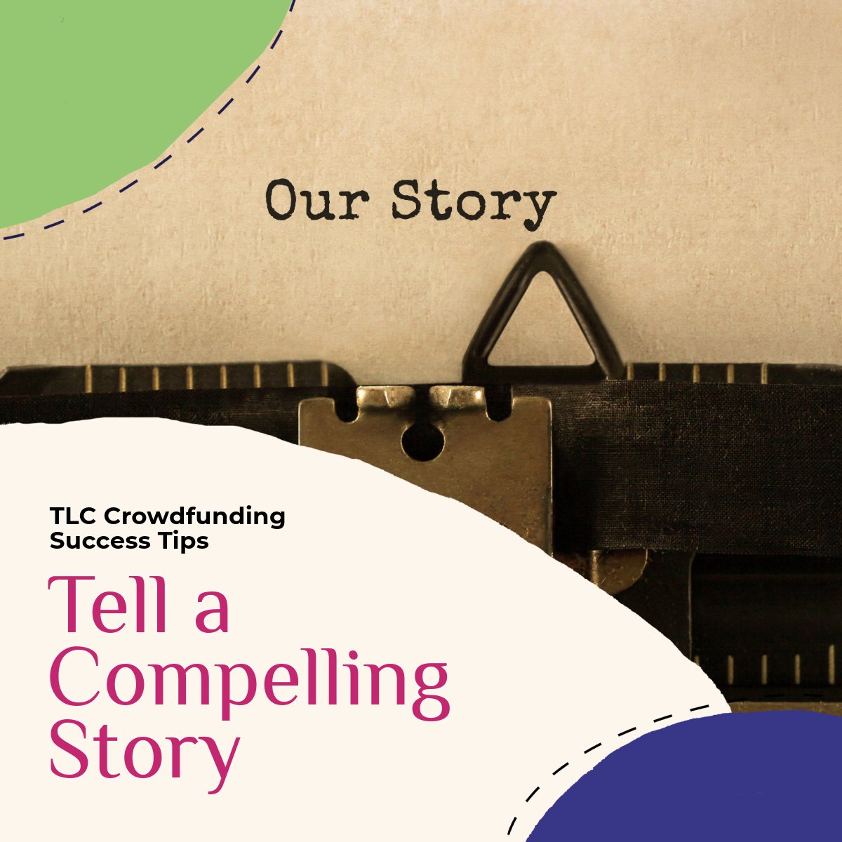 The Local Crowd has 10 short and free crowdfunding success tips. Tip #5 - Tell a Compelling Story: Make it personal, interesting and important by writing as if to one person in each group. Subscribe and get all of them emailed directly to you: thelocalcrowd.coop/contact/