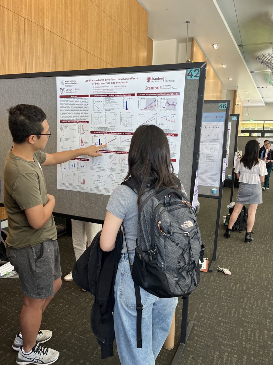 Excited to be at ⁦@BrainResilience⁩ symposium today!! Check out ⁦@skxiao_nju⁩ poster number 42, about metformin, exercise, and gut brain crosstalk ⁦@Stanford_ChEMH⁩ ⁦@StanfordBrain⁩