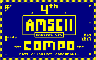 Logiker464's tweet photo. Last few days to polish and submit your AMSCII artwork at the 4th AMSCII Compo. The deadline is approaching quickly. Now is the final weekend before the door closes. https://t.co/9ABohrpvLJ #Amstrad #ASCII #AMSCII #AMSCII2024 #textart #pixelart https://t.co/ky6Vqov17n