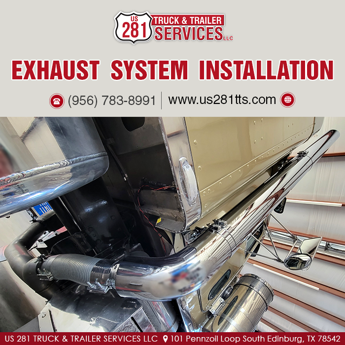 Best truck and trailer repair shop for exhaust system installation services in Edinburg, Texas.

Call us at 956-293-9896
us281trucktrailerservices.com

#us281family #exhaustsystem #exhaustsystems #exhaustsystemrepair #exhaustrepair #truckexhaust #truck #trucks #truckrepair #truckshop