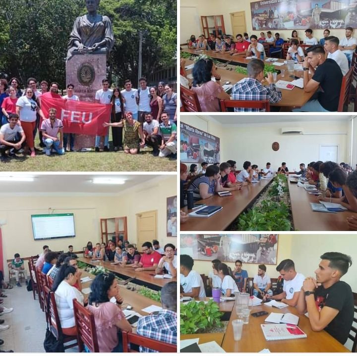 PulidoUJC's tweet photo. Continúa de recorrido por varias provincias del país el Secretariado Nacional de la @FeuCuba. Éxitos muchachos. #UJCdeCuba @DiazCanelB @DrRobertoMOjeda @MeyvisEstevezE @UJCdeCuba https://t.co/VnTocj1tE3
