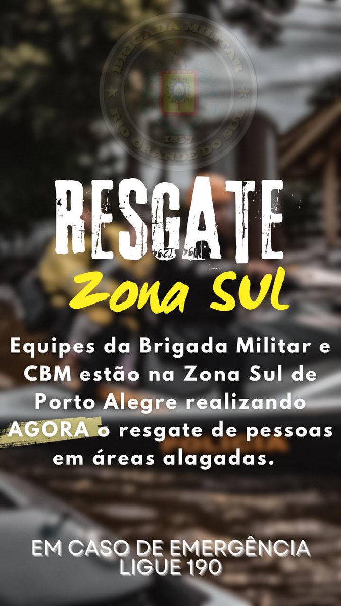 📢 Resgate Zona Sul