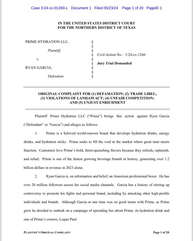 I’ve had to spend the last couple months dismantling ridiculous claims about @PrimeHydrate, and it’s become obvious… PRIME is under attack. Why? 1.) We’re a threat. PRIME is the most disruptive beverage in history and our competitors feel the pressure. It’s likely that we’ve