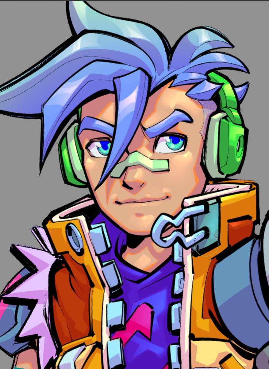 Z_CTRL_'s tweet image. Just a bit more on this fella and he&apos;s pretty much complete! Maybe I&apos;ll do a nice illustration of this dude, I really like how he&apos;s turned out! Have a great weekend, y&apos;all!

@mocostartup #MoCoStartup
#DesignContest #CharacterDesign #Fanart