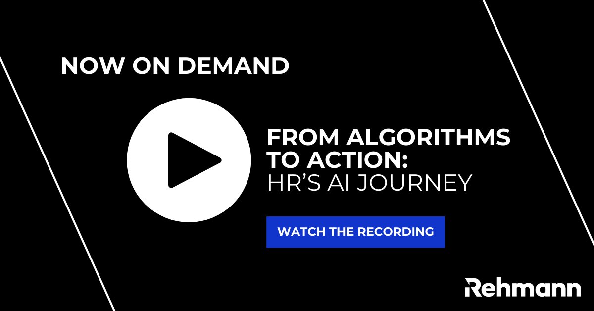 RehmannNews's tweet photo. The recording of today's webinar, From Algorithms to Action: HR's AI Journey, is now live at https://t.co/fl2rileBlb https://t.co/ukIVdM6nnP