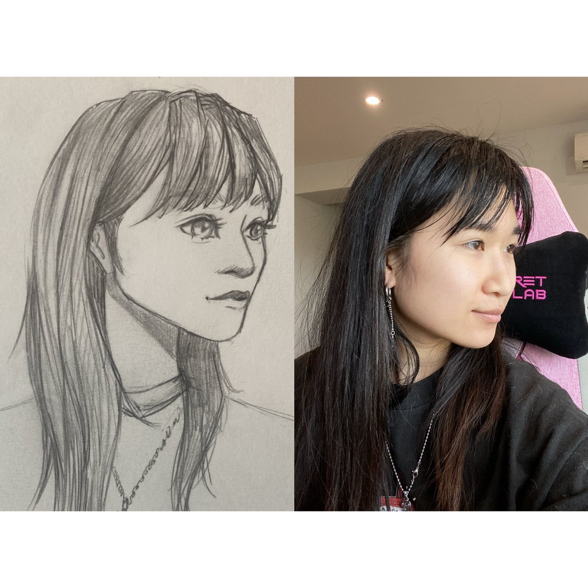 Drew a little self portrait to update my profile pic!