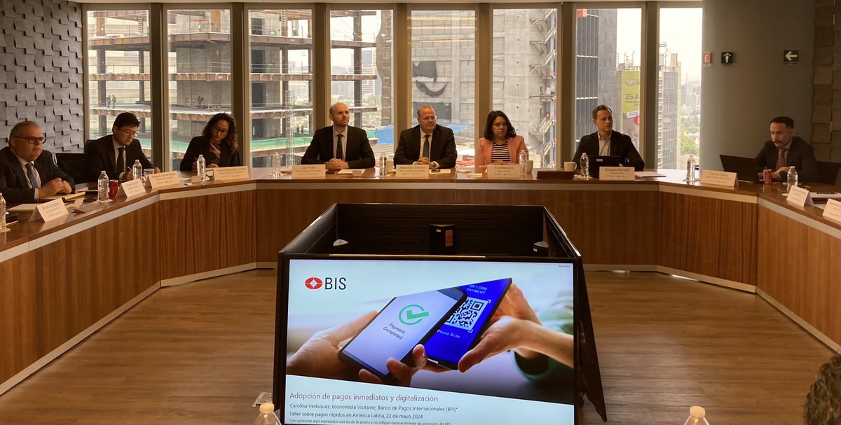 BIS_org's tweet photo. The @BIS_org Americas Office and the @WorldBank hosted a workshop with 14 Latin American countries to explore critical issues of #FastPaymentSystems. The workshop contributed to building technical capacity and sharing good practices. #digitalpayments #financialinclusion https://t.co/2c3LWZrtTw