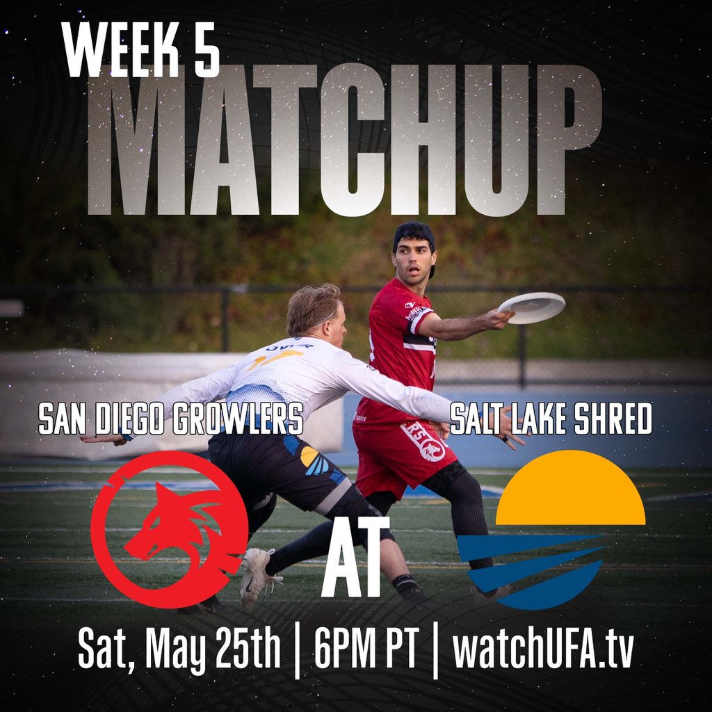 Exciting rematch this Sat vs the undefeated <a href="/SaltLakeShred/">Salt Lake Shred</a>!

Catch the game on WatchUFA.tv or at our Watch Party <a href="/woodstocksPB/">Woodstock's Pizza</a>