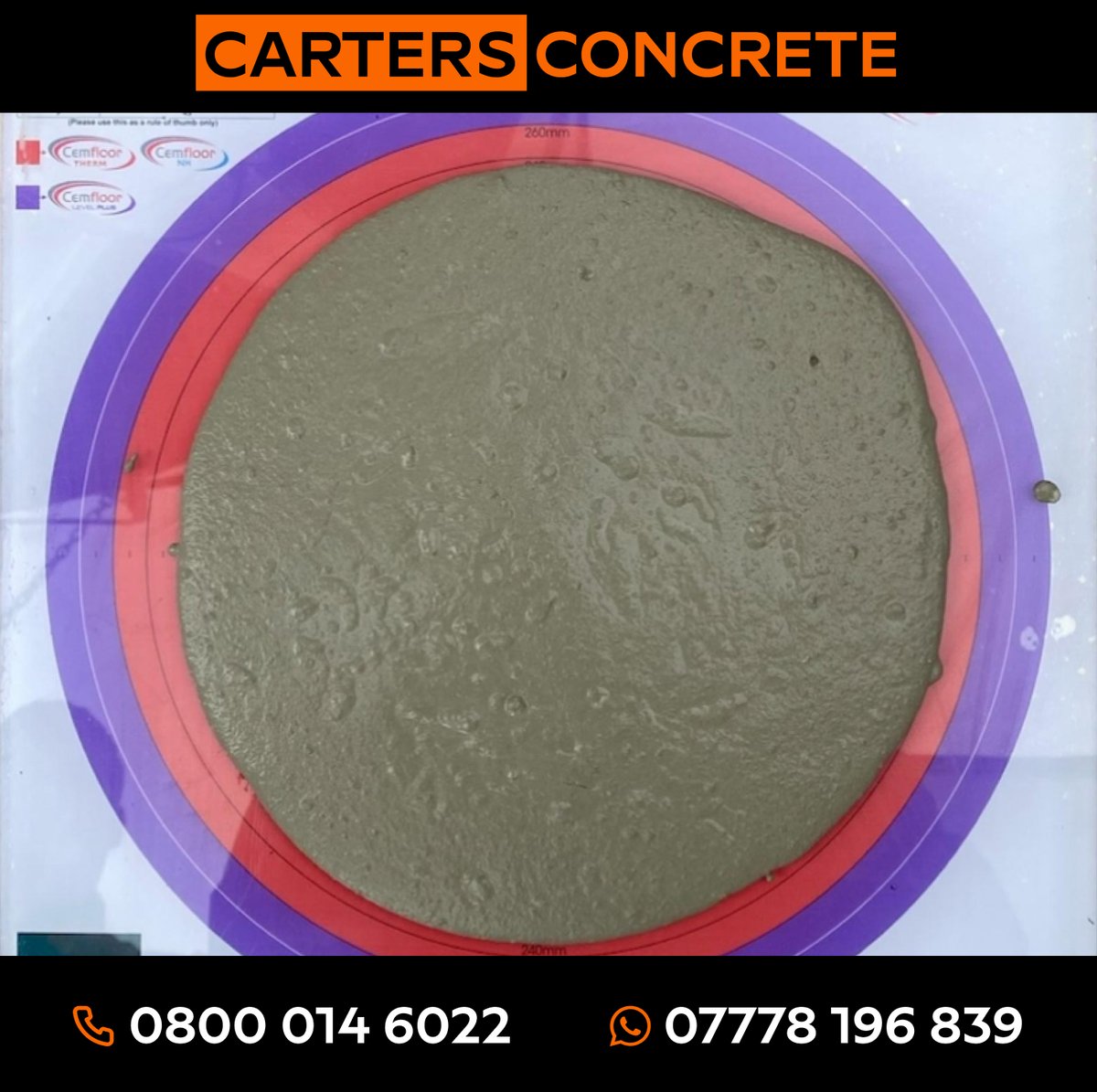 ConcreteCarters's tweet photo. Check these results to see the ideal spread of liquid screed, indicating the right consistency and workability for a smooth, level surface. 

Your floors are in safe hands with Carters Concrete! Call us today for a free liquid screed delivery quote - 📞 0800 014 6022 https://t.co/hXTiYZoVw5