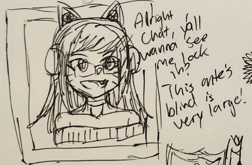 SomeFreakinArt's tweet photo. recently i talked with friends about traditional drawing and i wanted to just do it some more because its super easy to do and i dont take it too seriously if its just sketching

and frankly, i kinda cooked... https://t.co/H5UO0iyyLd