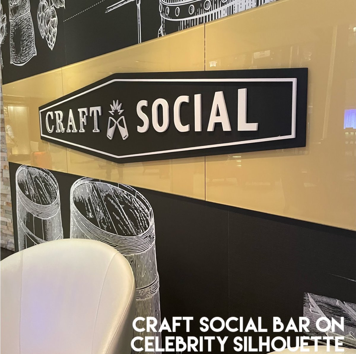 WheelyGoodUK's tweet photo. Craft Social on Celebrity Silhouette is a great place to watch live sport and have a drink.
#Cruise #Cruising #CraftSocial #Pub #Drinks #Sport #LiveSport #CelebritySilhouette #CelebrityCruises #ComeSeek #ThisIsHowToHoliday #WheelyGood #WheelyGoodUK https://t.co/dEWFZzNQ7e