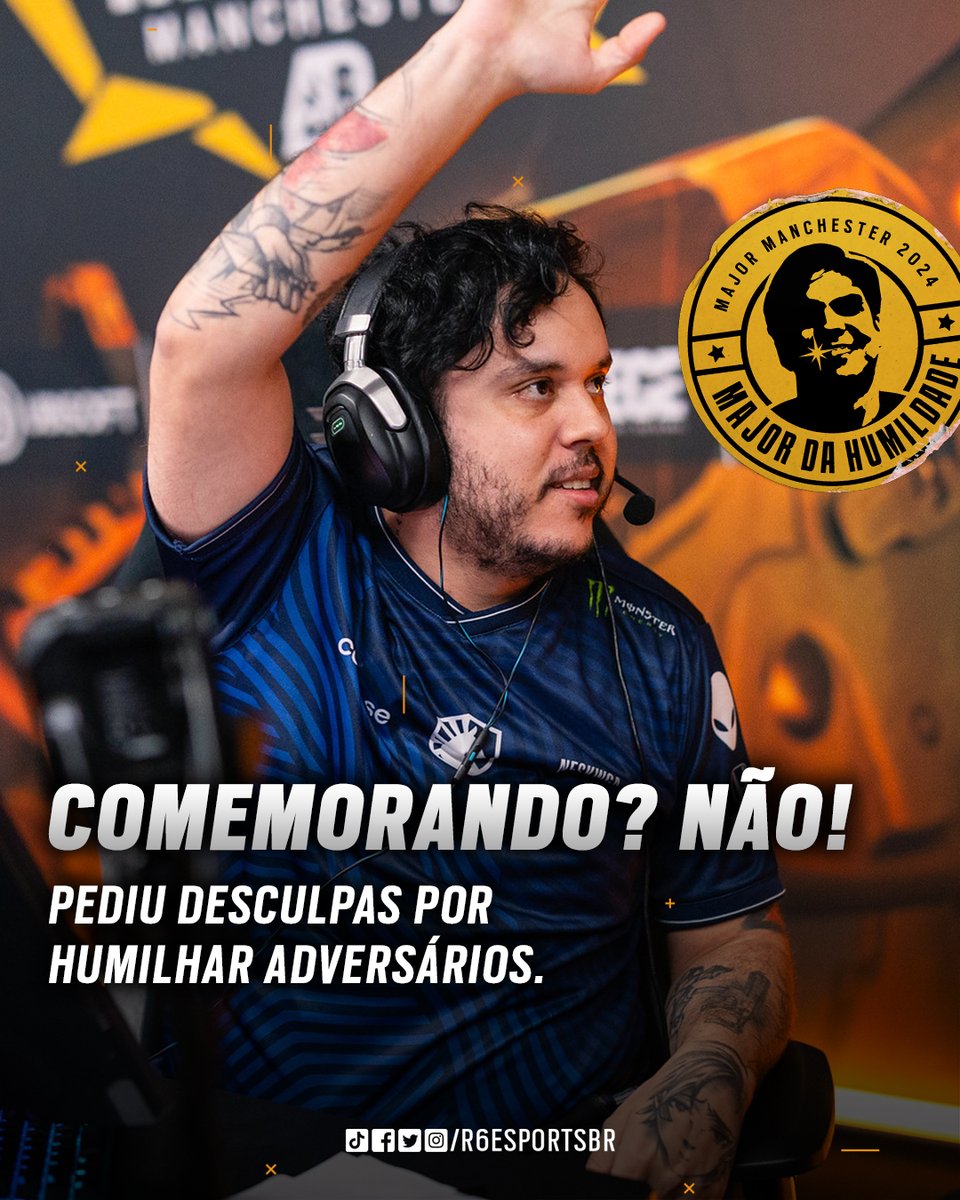 R6esportsBR's tweet photo. Galera do Brasil ainda tá aprendendo a se comportar no #MajorDaHumildade, mas dá pra ver que algumas lições foram aprendidas 😍
Vamos ver nas Finais agora, né? Se internalizaram MESMO a mensagem em Manchester 🤗 https://t.co/WgsUEDYAmY