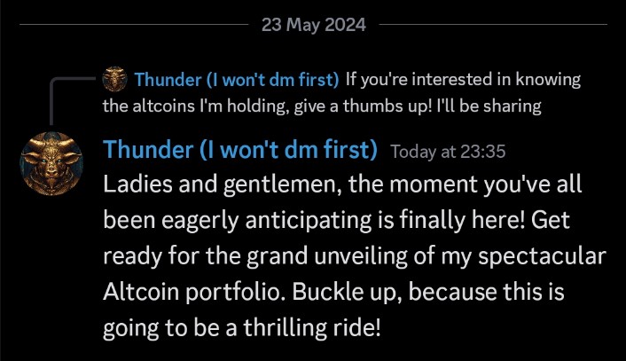 WickCapitall's tweet photo. 🚀🎉 Hold onto your hats, crypto fam! 🎉🚀
🔥 @harsh_kapse's Altcoin portfolio reveal is sending shockwaves through the blockchain universe! From the mighty $ETH to the meme magic of $DOGE, it's a wild ride you don't want to miss! 🌌
Join us on WickCapital to uncover the secrets of what Thunder is holding! 🤯💥 Let's ride this rocket to the moon together! 🚀🌕   
$SOL $RNDR $ARB $PENDLE $FET $NEAR $OP $INJ $LINK $ONDO $NOT $PEPE $DOG $NAKA 
#Crypto